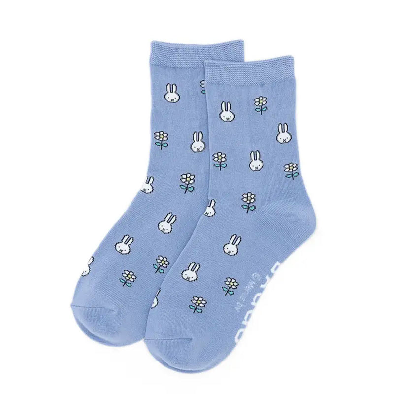 Baggu Crew Sock Womens Hosiery Miffy Blue