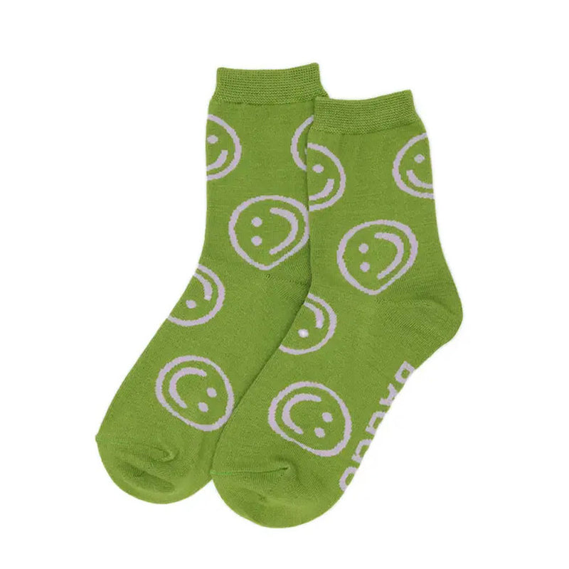 Baggu Crew Sock Womens Hosiery Pear Happy