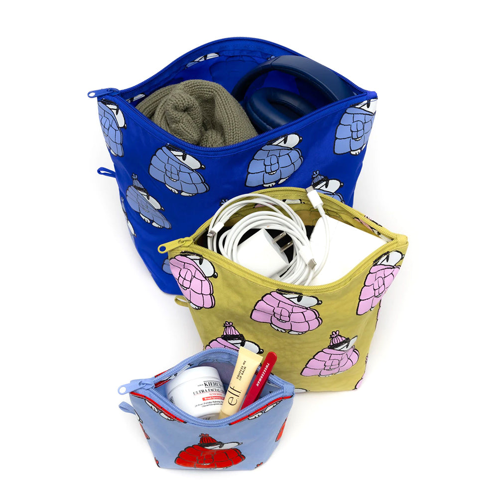 Baggu Go Pouch Set Accessories Puffer Snoopy Red