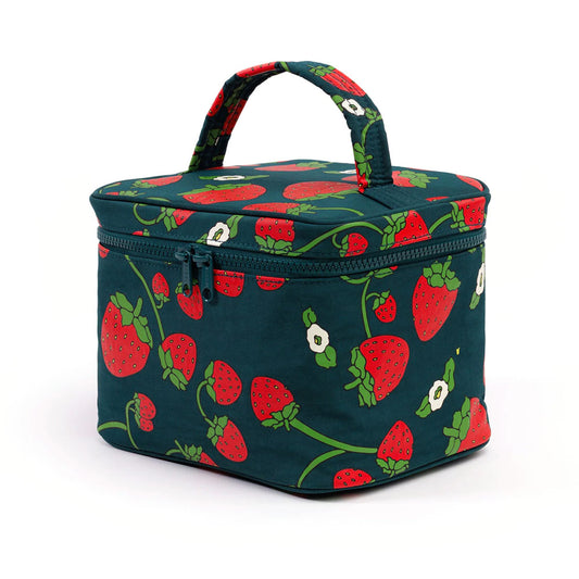 Baggu Large Cosmetic Case Handbags Strawberry Blossom