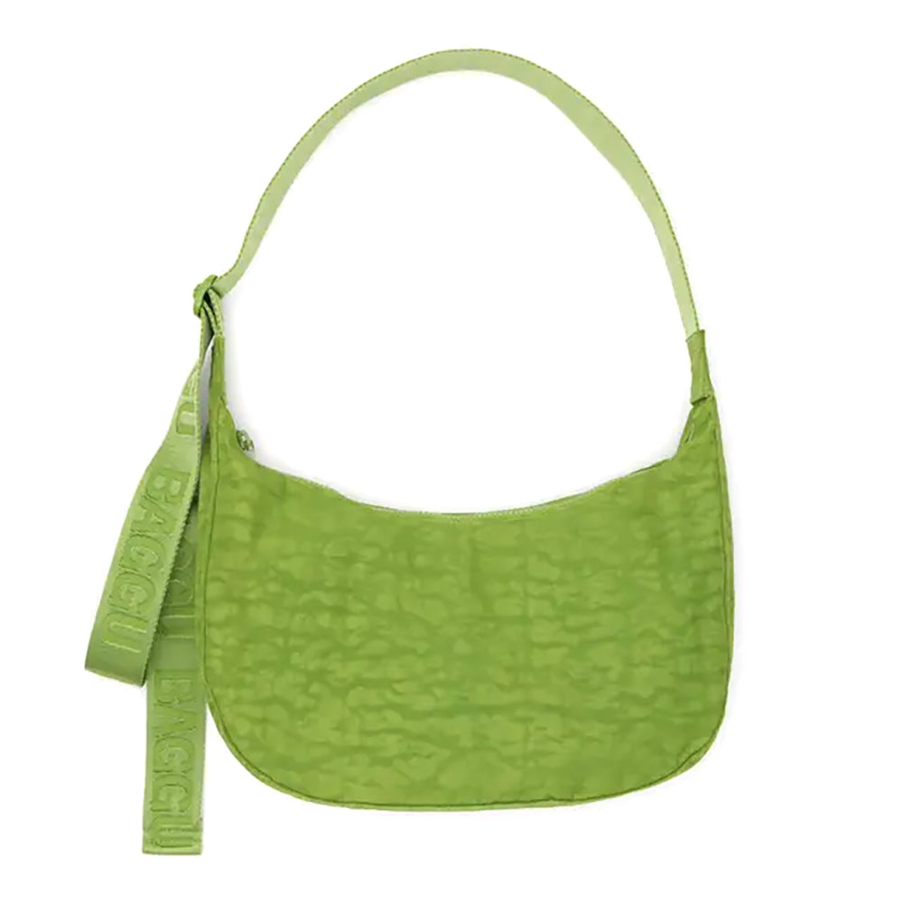 Baggu Medium Nylon Crescent Handbags Green Juice