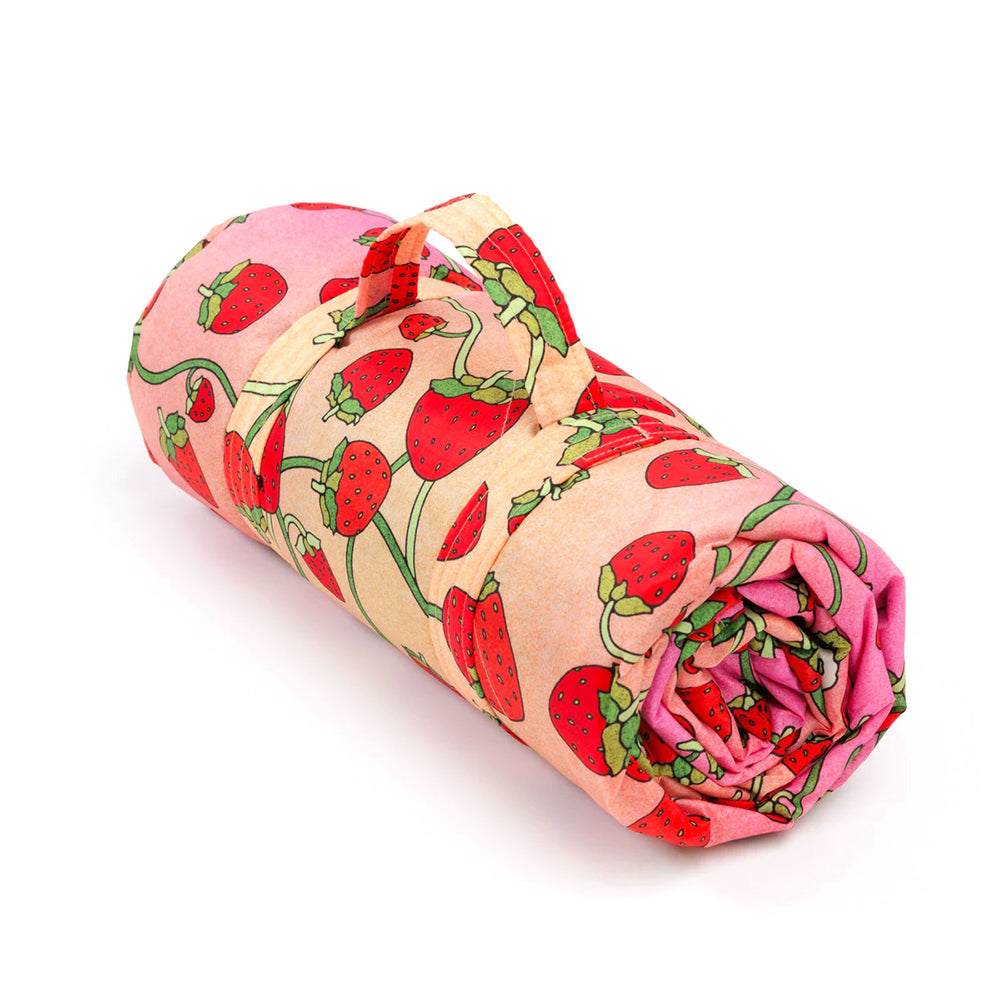 Baggu Puffy Picnic Blanket Accessories Strawberry Blossom