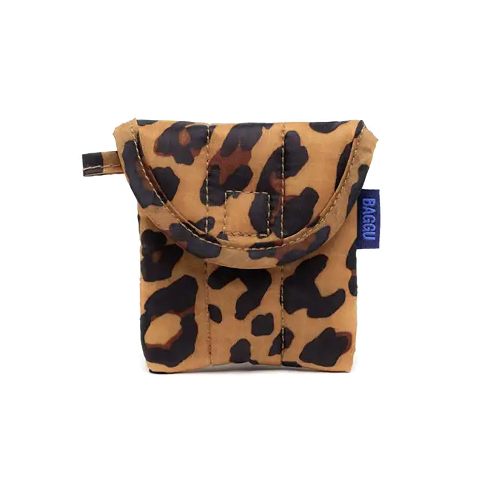 Baggu Puffy Earbuds Case Accessories Leopard