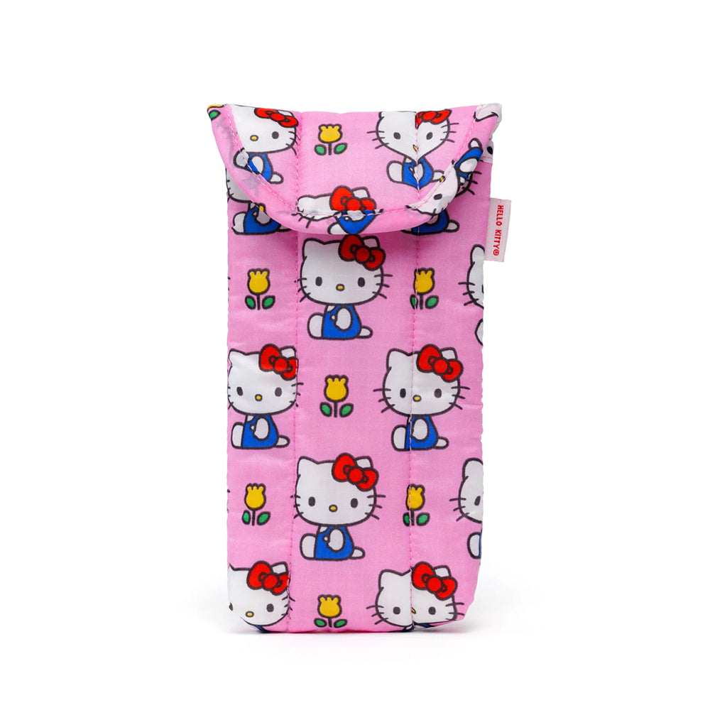 Baggu Puffy Glasses Sleeve Handbags Hello Kitty Pink