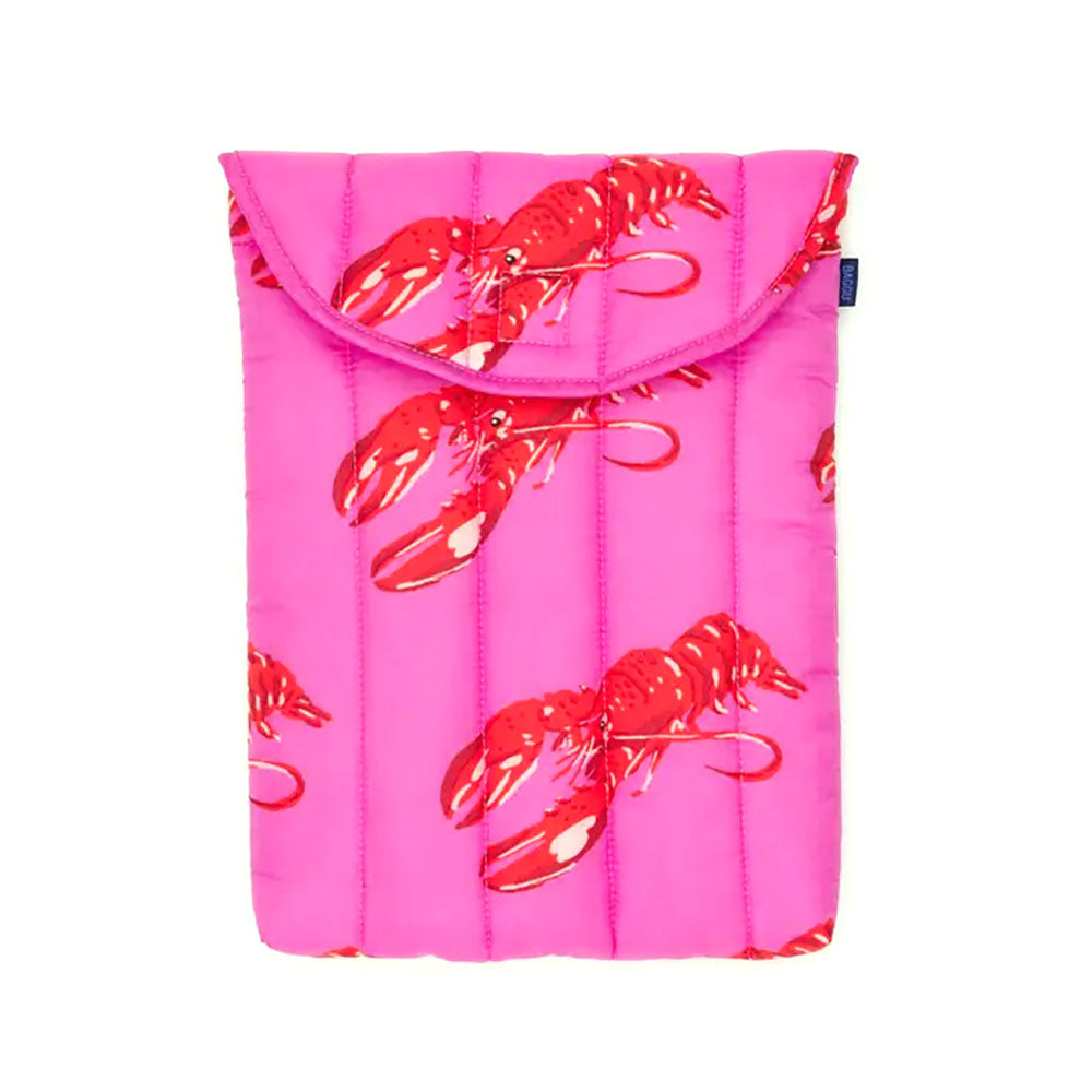 Baggu Puffy Laptop Sleeve 13" Accessories Pink Lobster