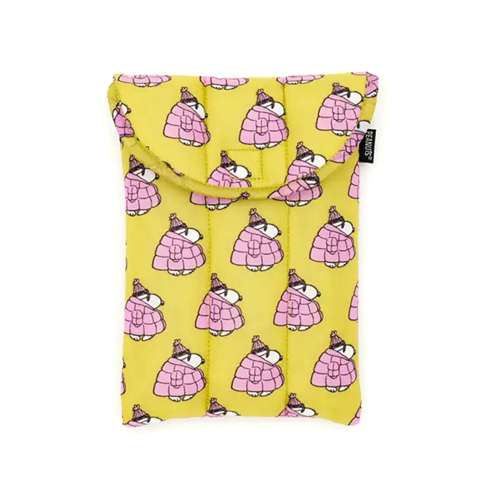 Baggu Puffy Tablet Sleeve 8" Handbags Puffer Snoopy Pink