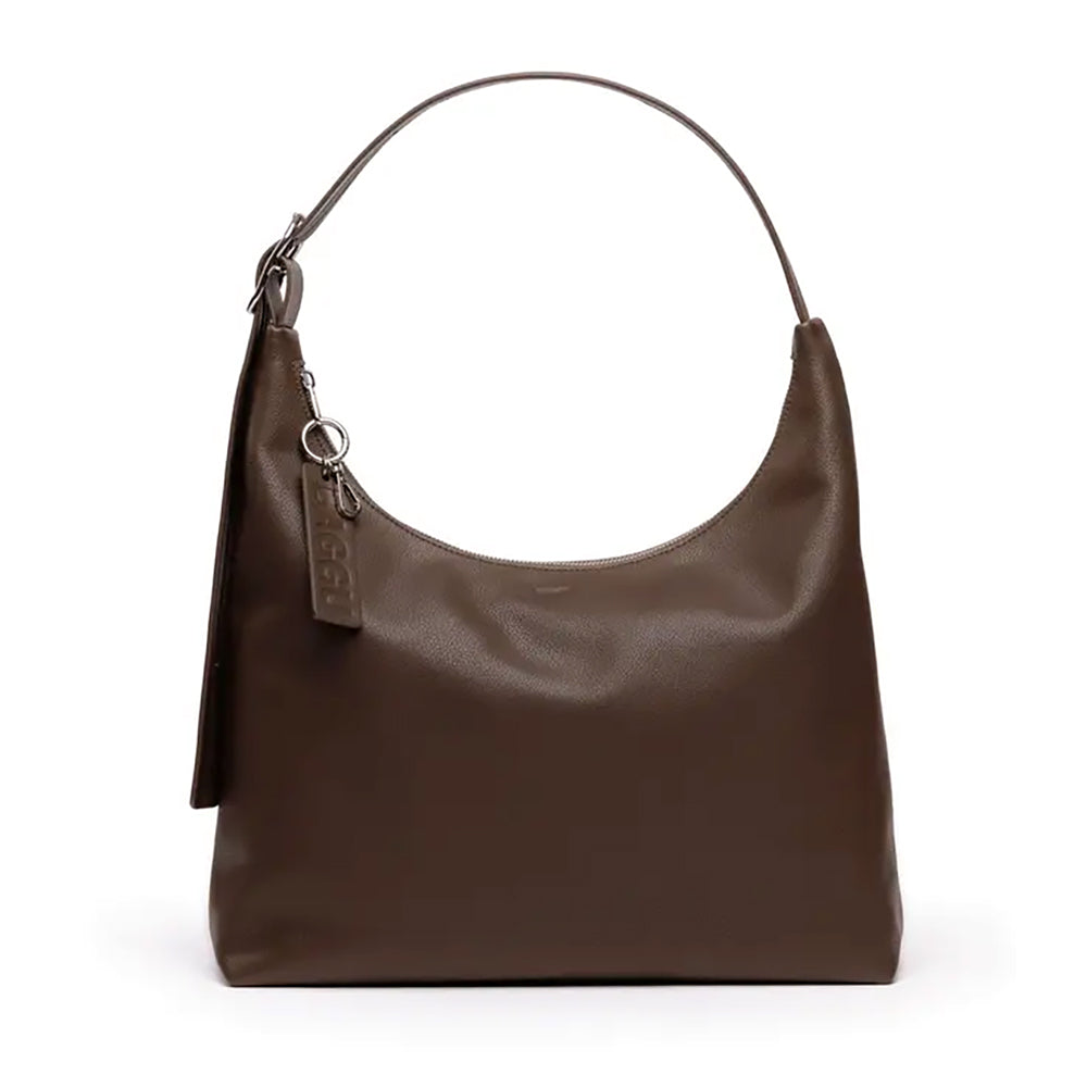 Baggu Medium Recycled Leather Crescent Bag Handbags Brown