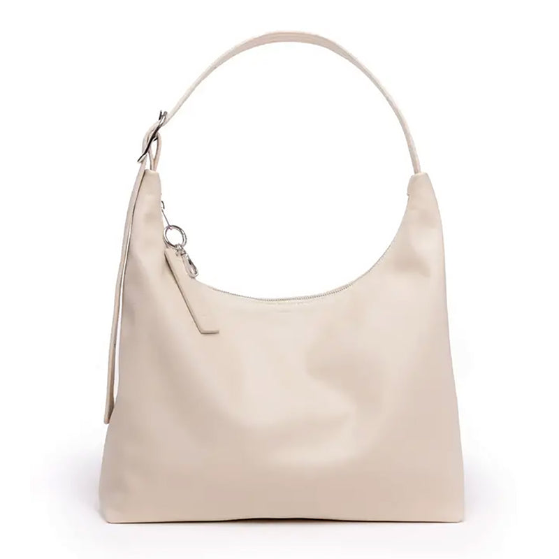 Baggu Medium Recycled Leather Crescent Bag Handbags Stone