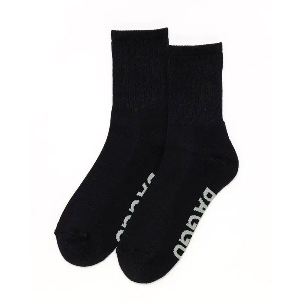 Baggu Ribbed Sock Womens Hosiery Black