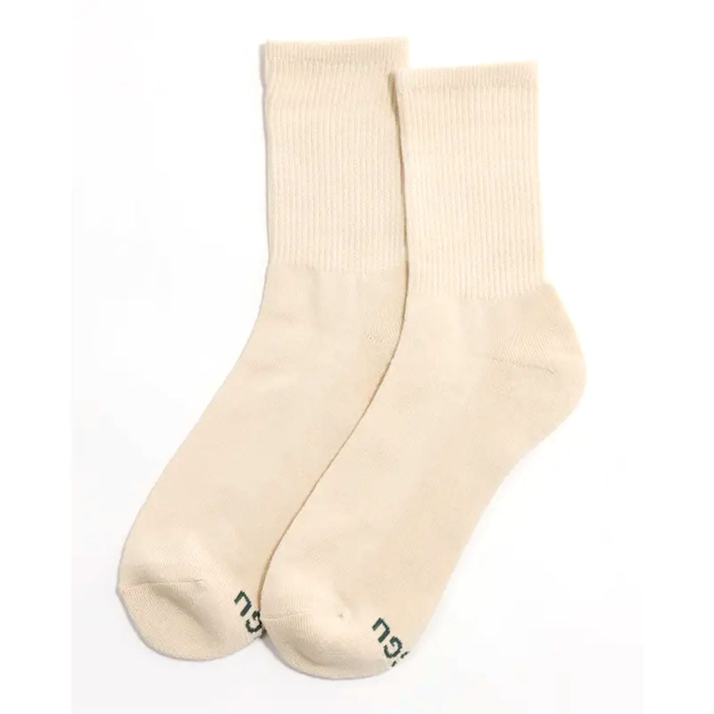Baggu Ribbed Sock Womens Hosiery Ecru