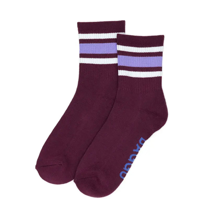 Baggu Ribbed Sock Womens Hosiery Mahogany
