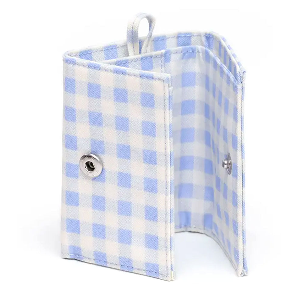 Baggu Snap Wallet Handbags Light Blue Gingham
