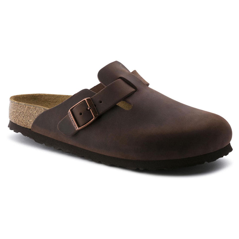 Birkenstock Boston Soft Shoe Unisex Womens Shoes Habana