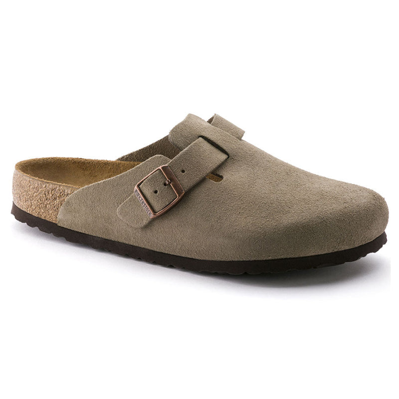Birkenstock Boston Soft Shoe Unisex Womens Shoes Taupe