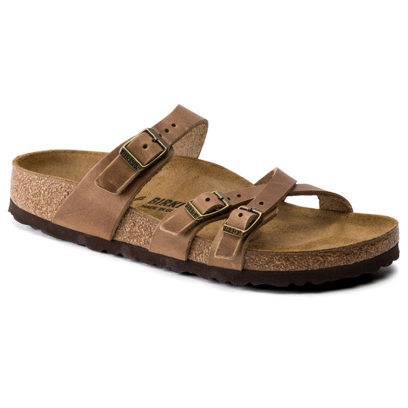 Birkenstock Franca Sandal Regular Womens Shoes Tobacco
