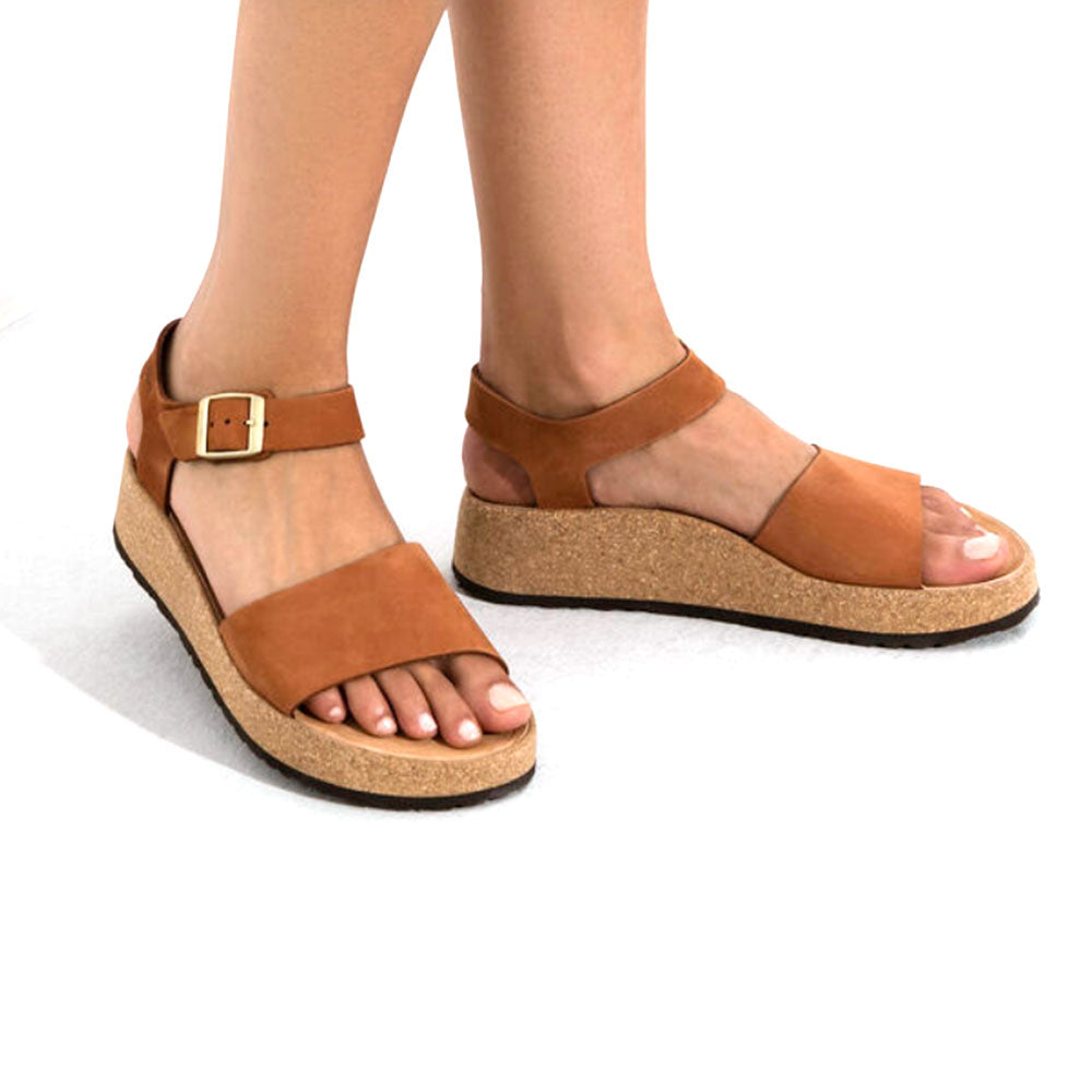 Birkenstock Glenda N Womens Shoes Nubuck Pecan