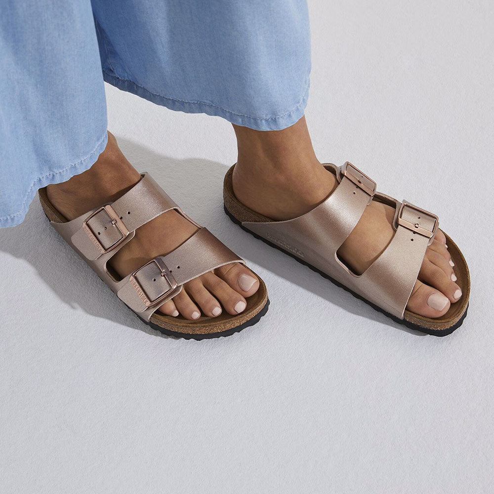 Birkenstock Arizona Copper Birko-Flor Womens Shoes
