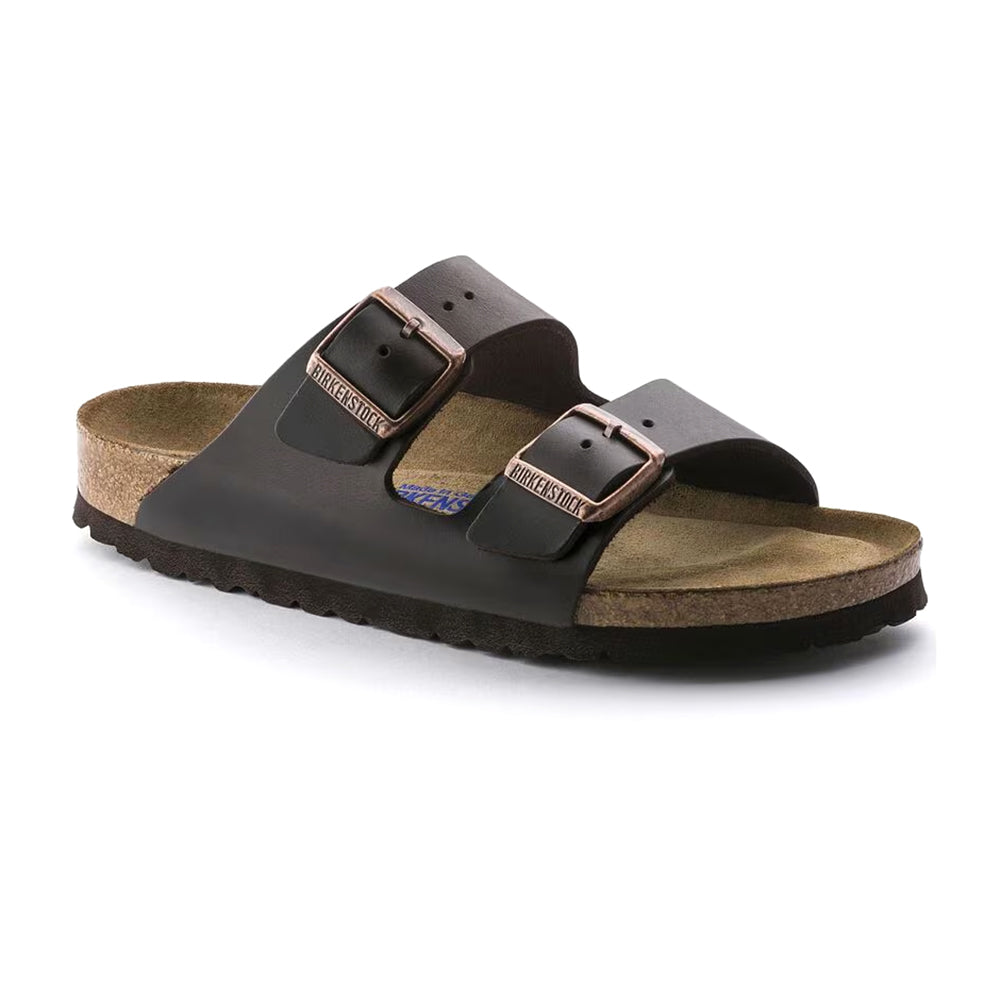 Birkenstock Arizona Soft Regular Unisex Oiled Leather Womens Shoes Amalfi Brown