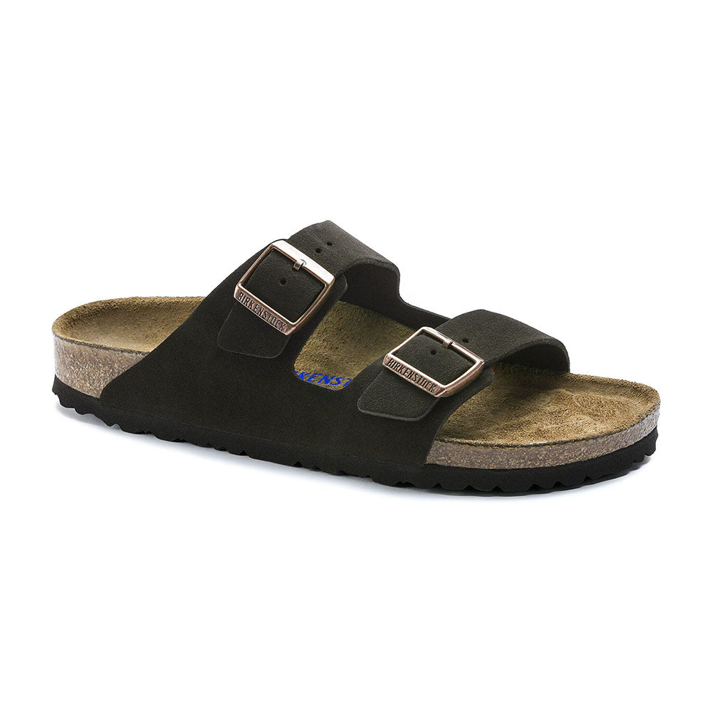 Birkenstock Arizona Soft Footbed Suede Womens Shoes Mocha