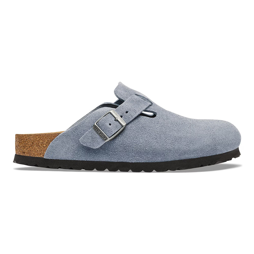 Birkenstock Boston Suede Soft Footbed Narrow Womens Shoes