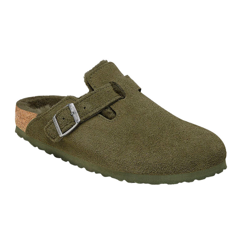 Birkenstock Boston Shearling Clog Womens Shoes Thyme