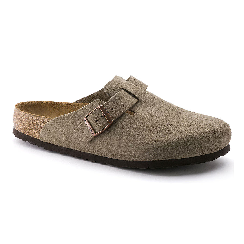 Birkenstock Boston Soft Footbed Unisex Womens Shoes Taupe