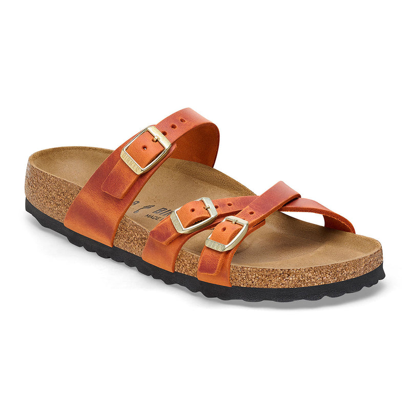 Birkenstock Franca Sandal Regular Womens Shoes Burnt Orange