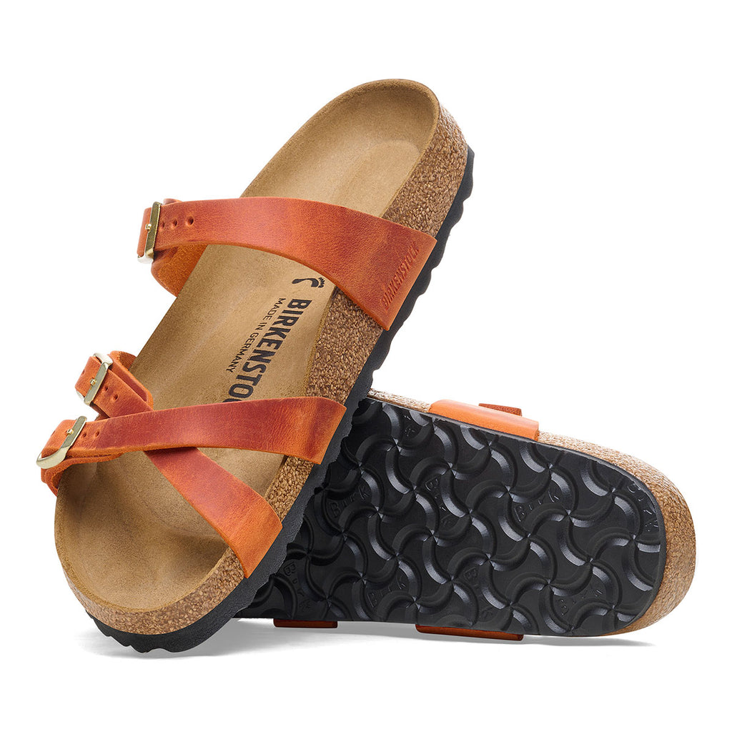 Birkenstock Franca Sandal Regular Womens Shoes Burnt Orange