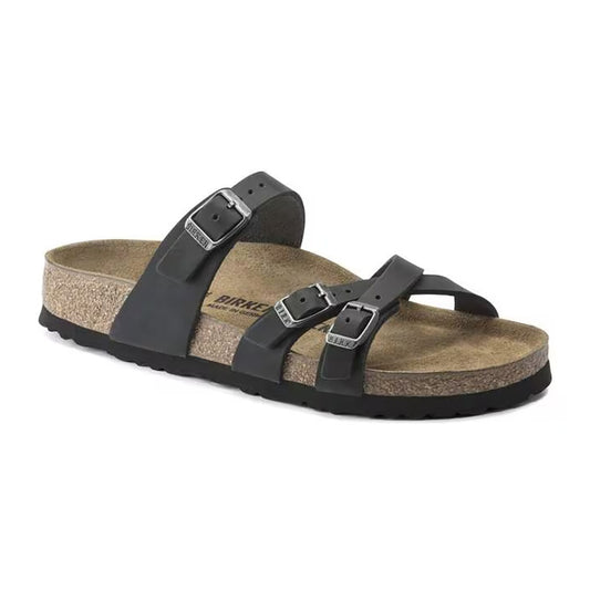 Birkenstock Franca Oiled Leather Black