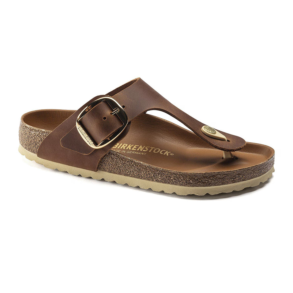 Birkenstock Gizeh Big Buckle Sandal Womens Shoes Cognac