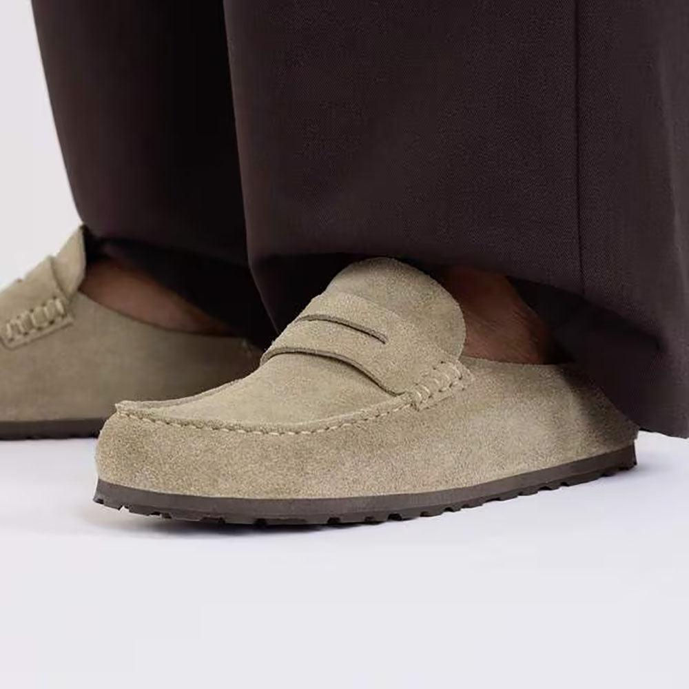 Birkenstock Naples Wrapped Suede Womens Shoes