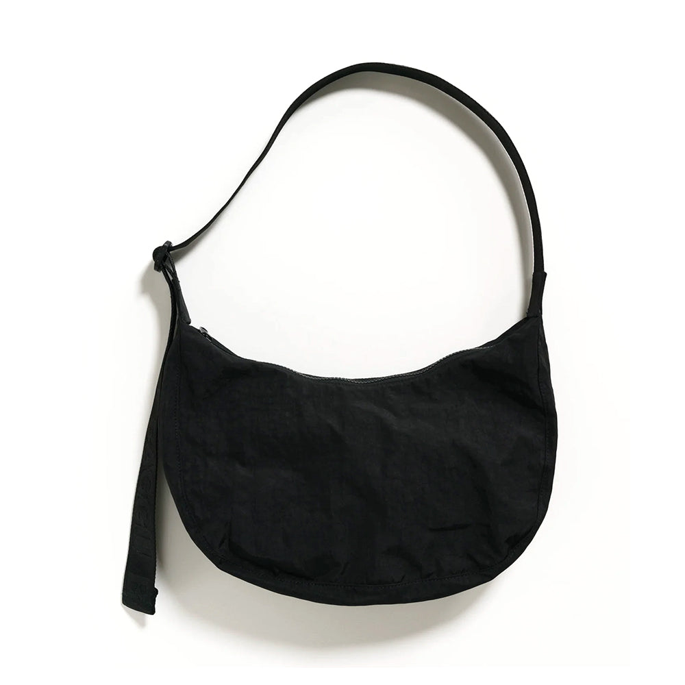 Baggu Medium Nylon Crescent Handbags Black