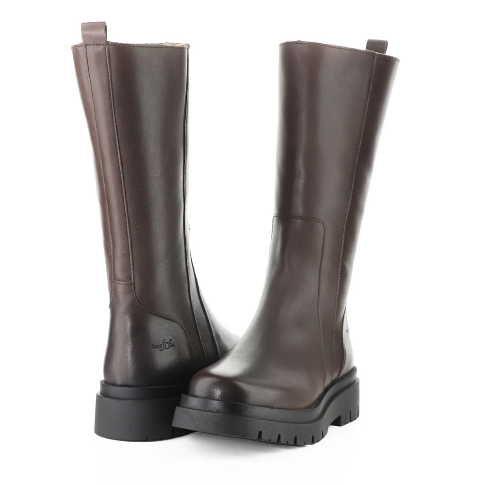Bos & Co Marie Boot Leather Knee High Boot