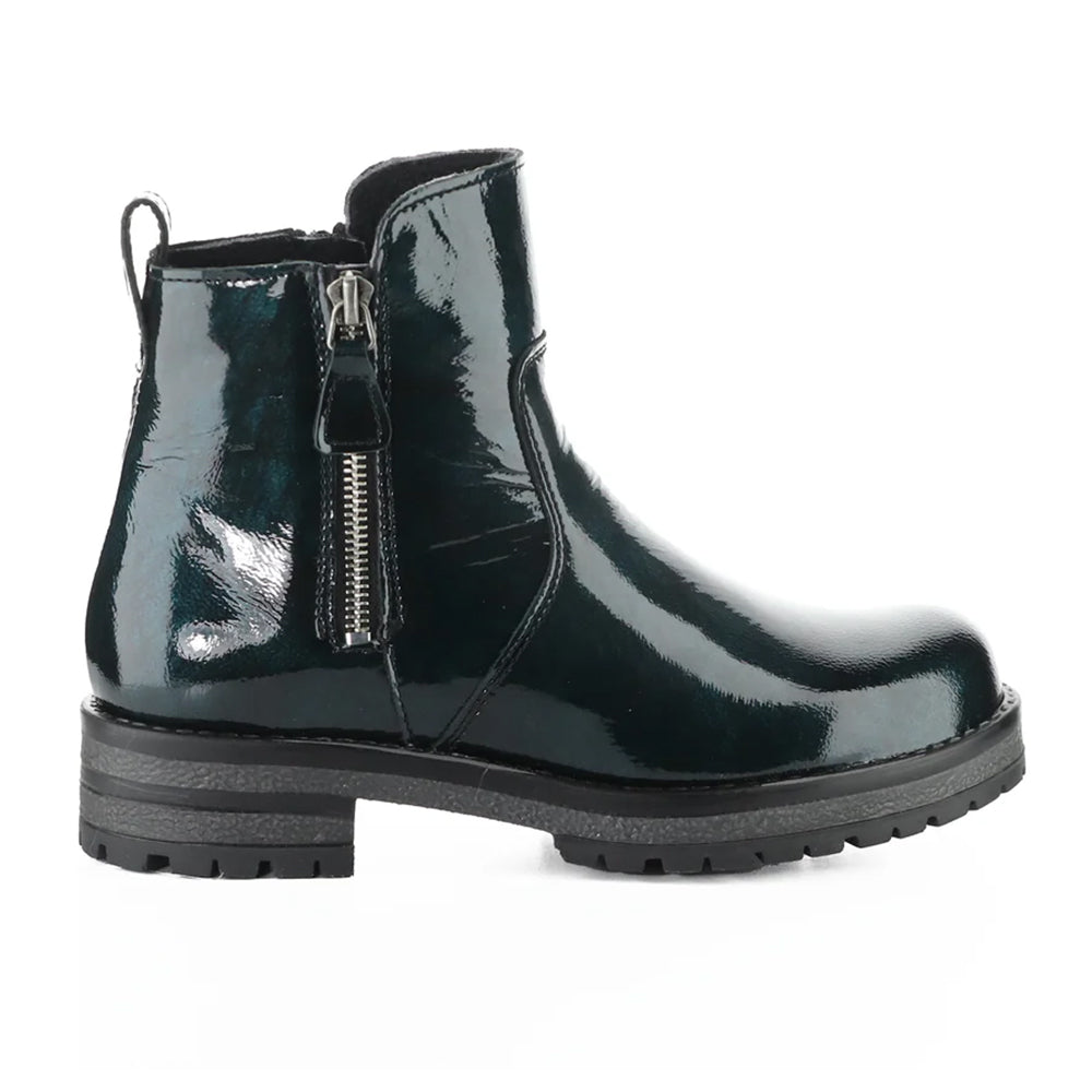 Bos & Co Patent Leather Power Waterproof Womens Ankle Boot