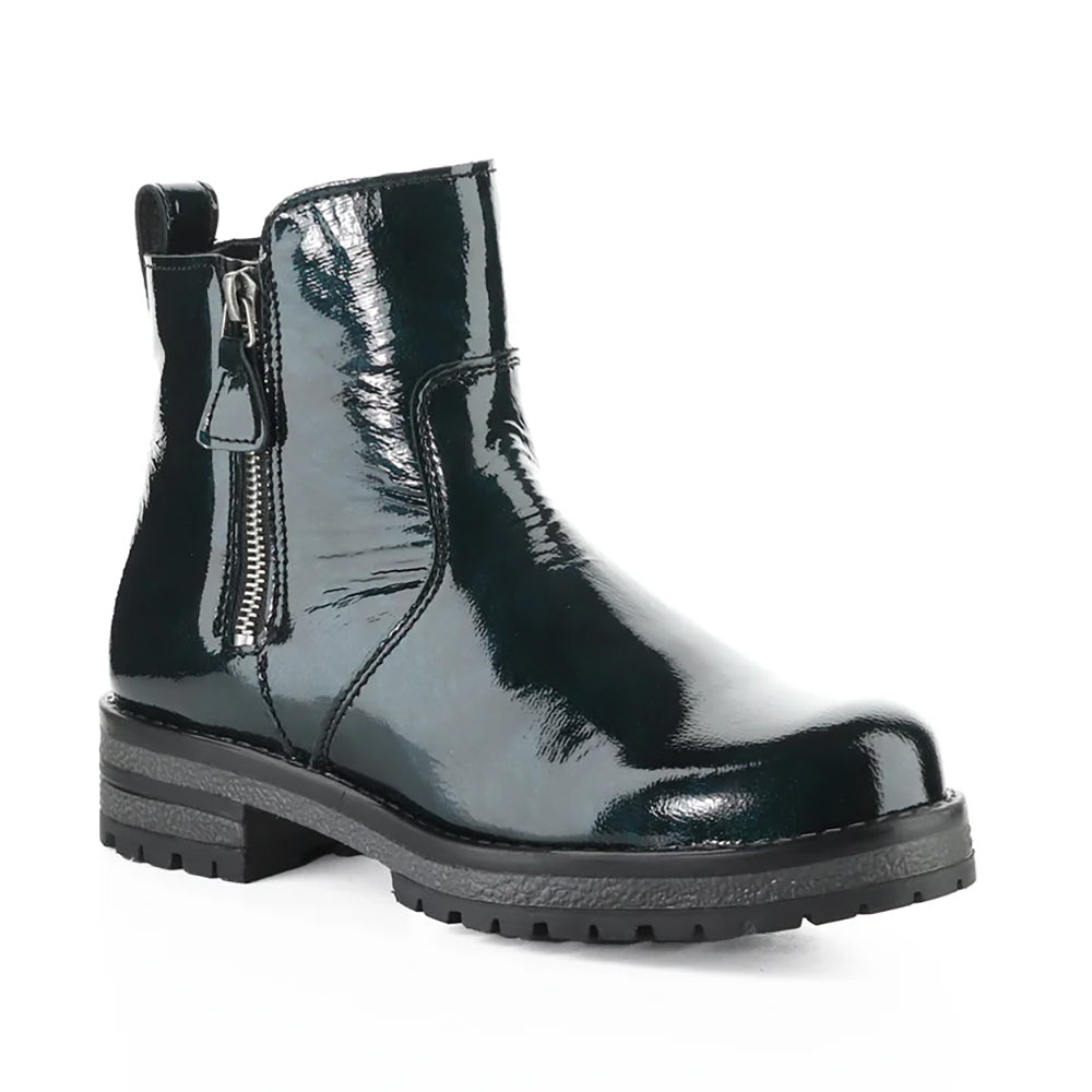Bos & Co Patent Leather Power Waterproof Womens Ankle Boot