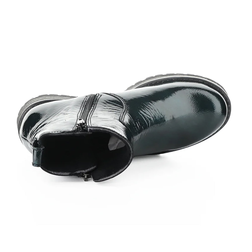 Bos & Co Patent Leather Power Waterproof Womens Ankle Boot
