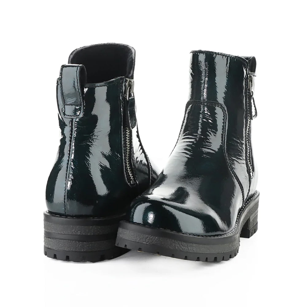 Bos & Co Patent Leather Power Waterproof Womens Ankle Boot