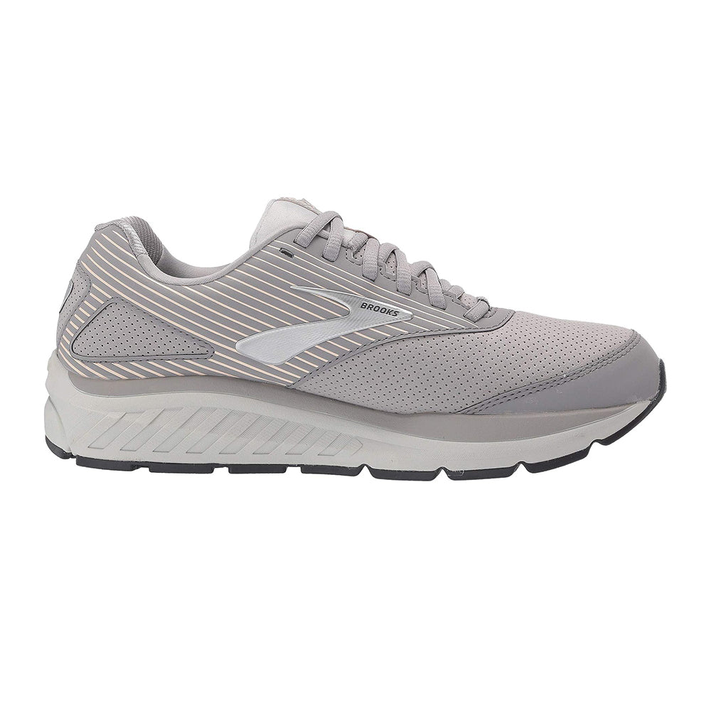 Brooks Addiction Walker Suede Womens Womens Shoes Alloy/Oyster/Peach