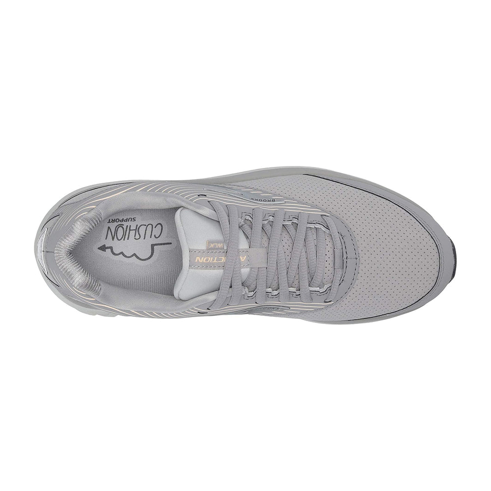 Brooks Addiction Walker Suede Womens Womens Shoes Alloy/Oyster/Peach