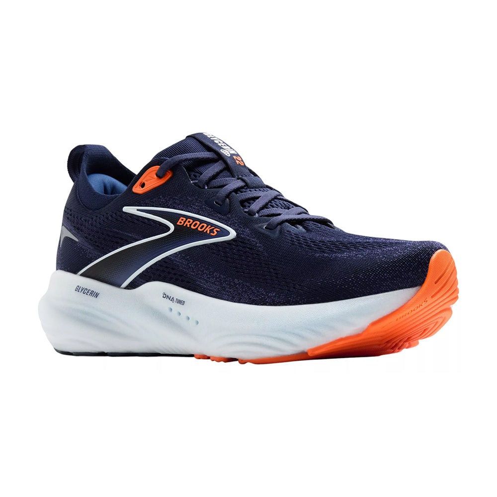 Brooks Glycerin GTS 22 Men's Mens Shoes Peacoat/Blue Ribbon/Orange