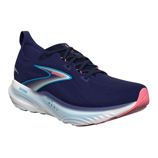 Brooks Glycerin GTS 22 Women's Womens Shoes Blue Ribbon/Peacoat/Dianthus