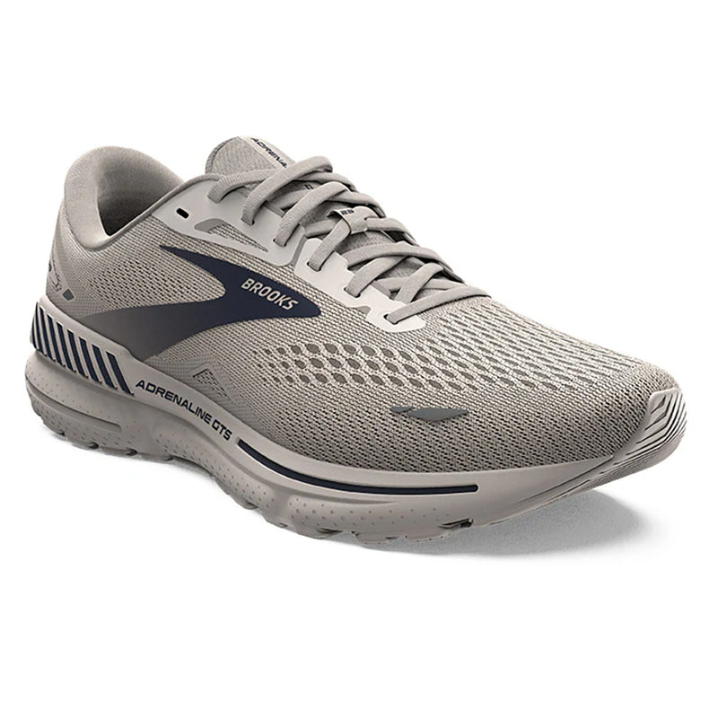 Brooks Adrenaline GTS 23 Mens Medium Mens Shoes Crystal Grey/Surf the Web/Grey
