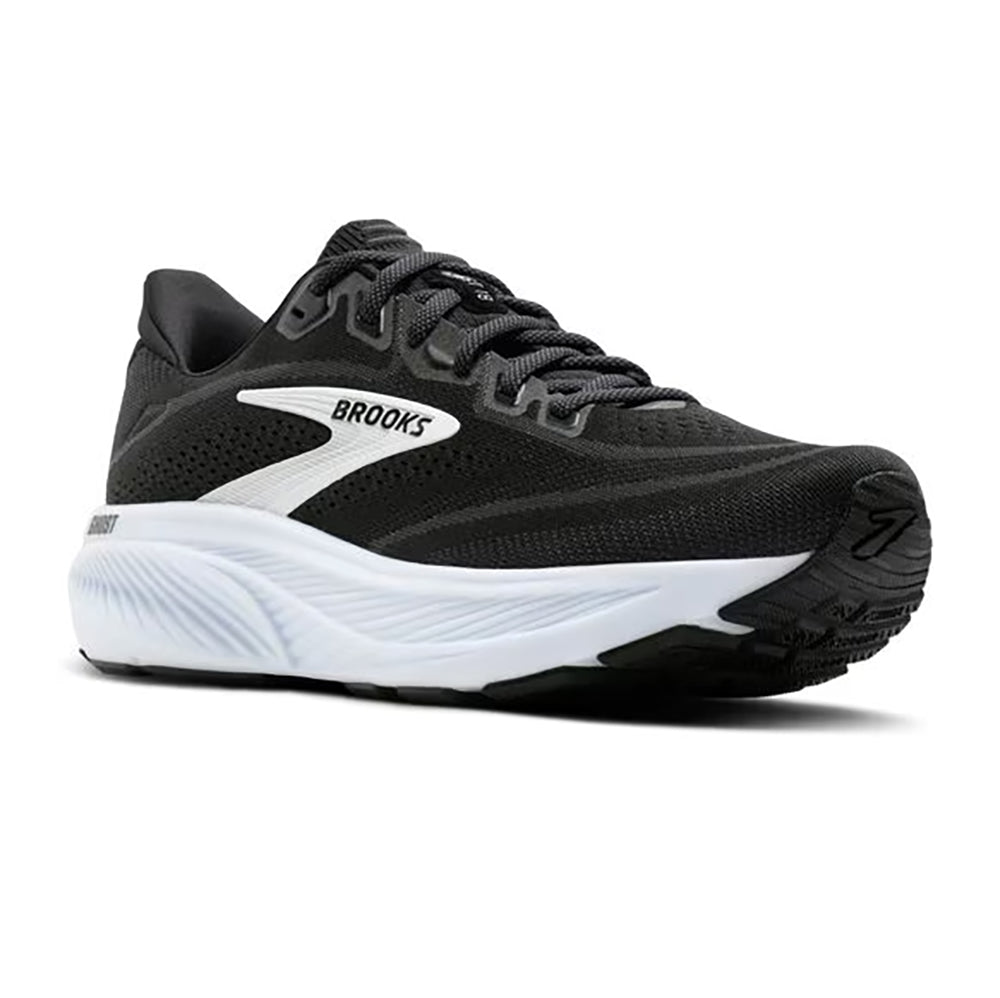 Brooks Women's Ghost 18 Athletic Running Walking Everyday Comford Sneaker, Black and White Ghost 18 Womens