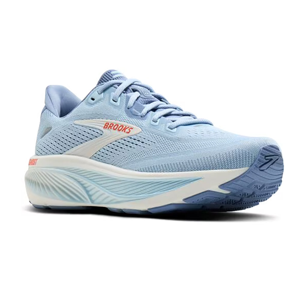 Brooks Women's Ghost 18 Athletic Running Walking Everyday Comford Sneaker, Nantucket Tigerlily Coconut 