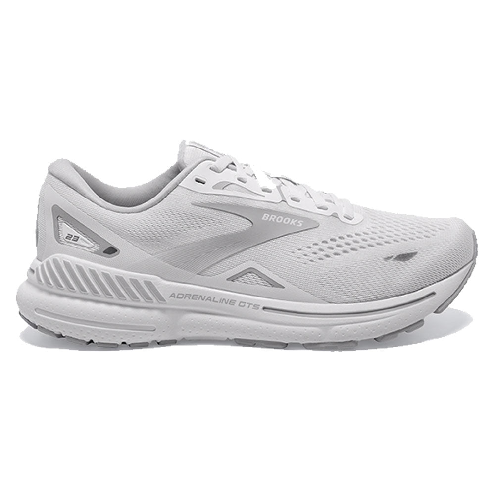 Brooks Adrenaline GTS 23 Womens Shoes 248- White/Oyster/Silver