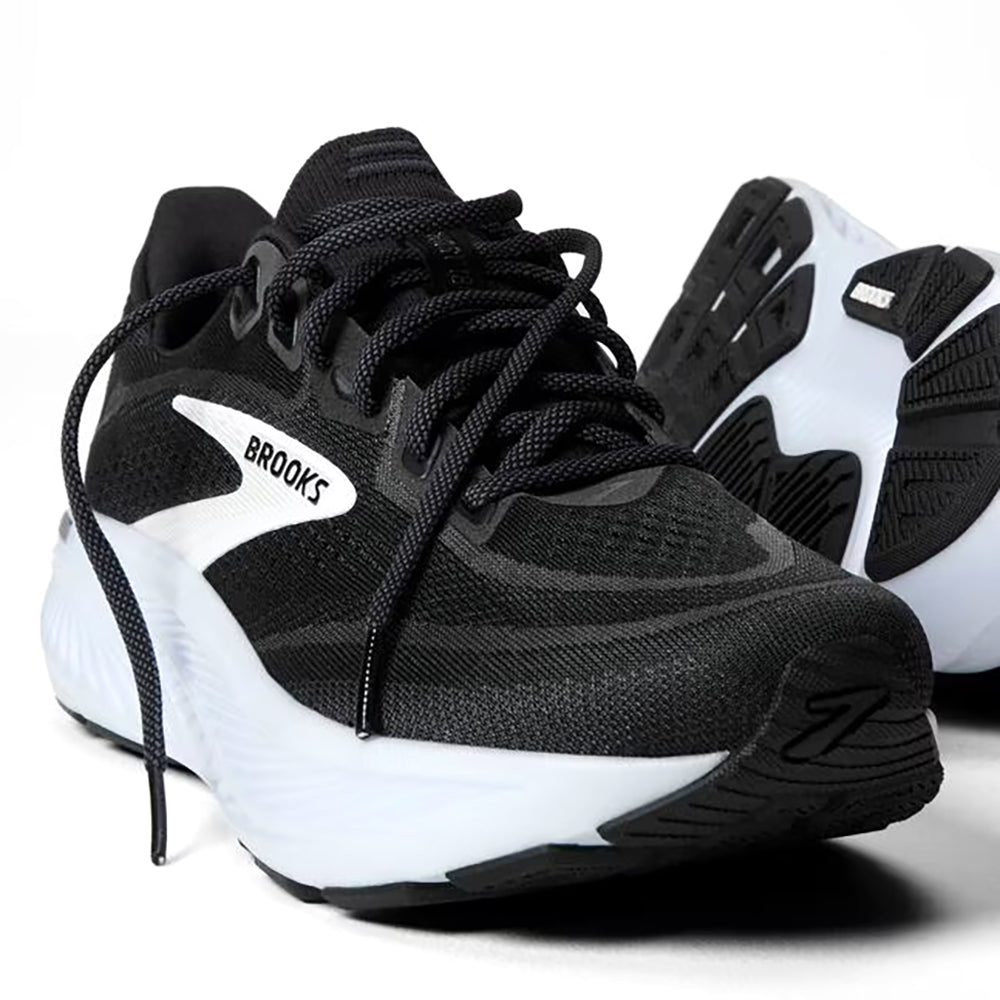 Brooks Ghost 18 Mens Black and White Everyday Running Comfort Sneaker