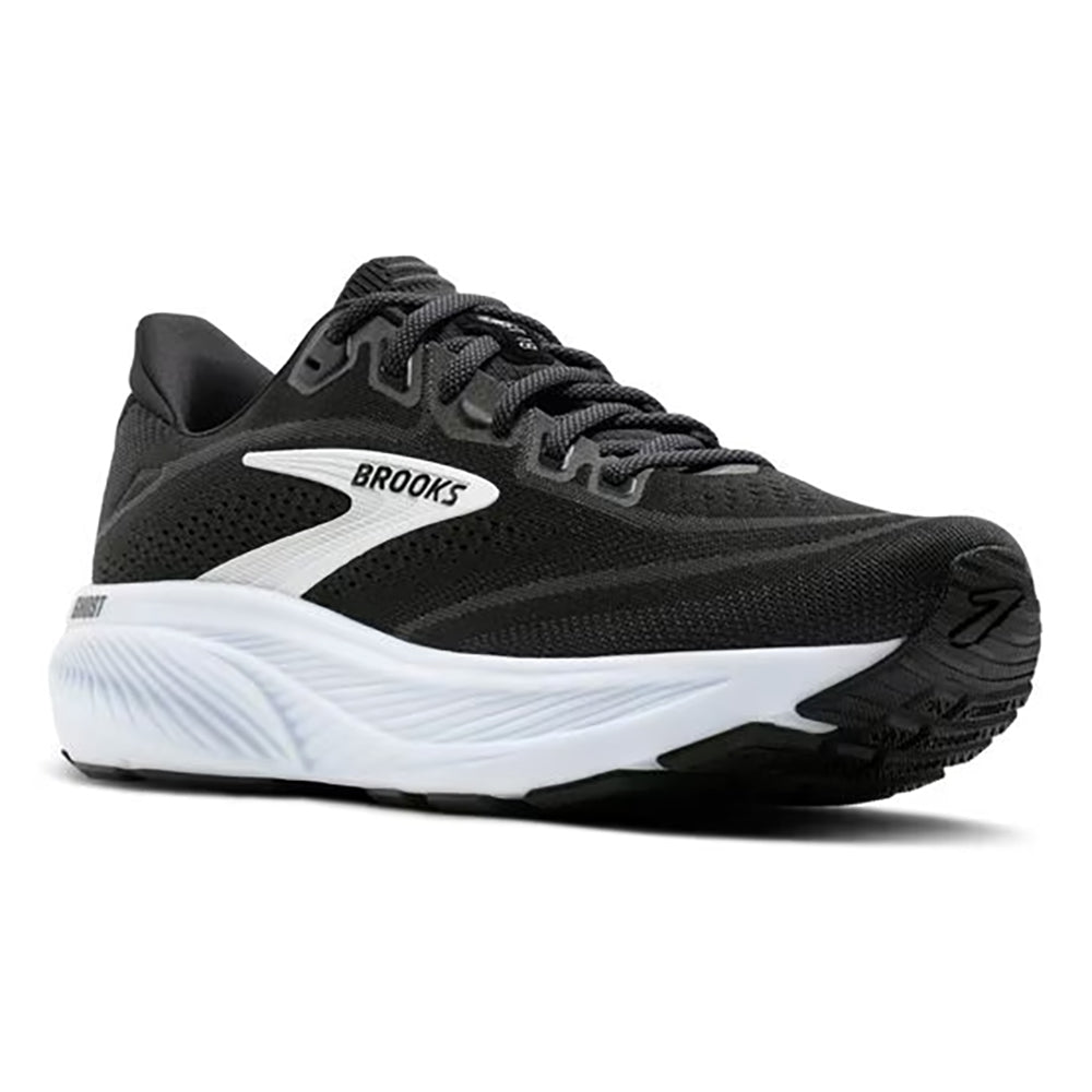 Brooks Ghost 18 Mens Black and White Everyday Running Comfort Sneaker