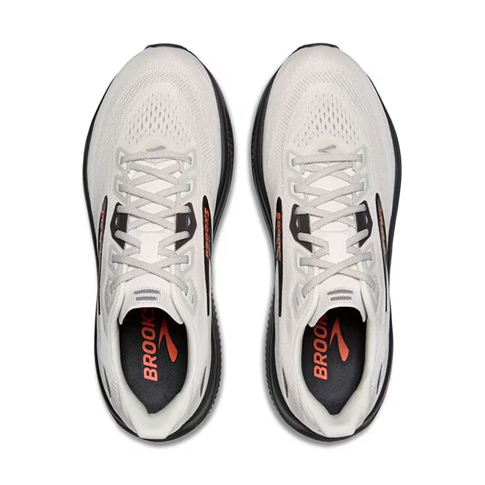 Brooks Ghost 18 Mens Pearl Coconut Tigerlily Everyday Running Comfort Sneaker