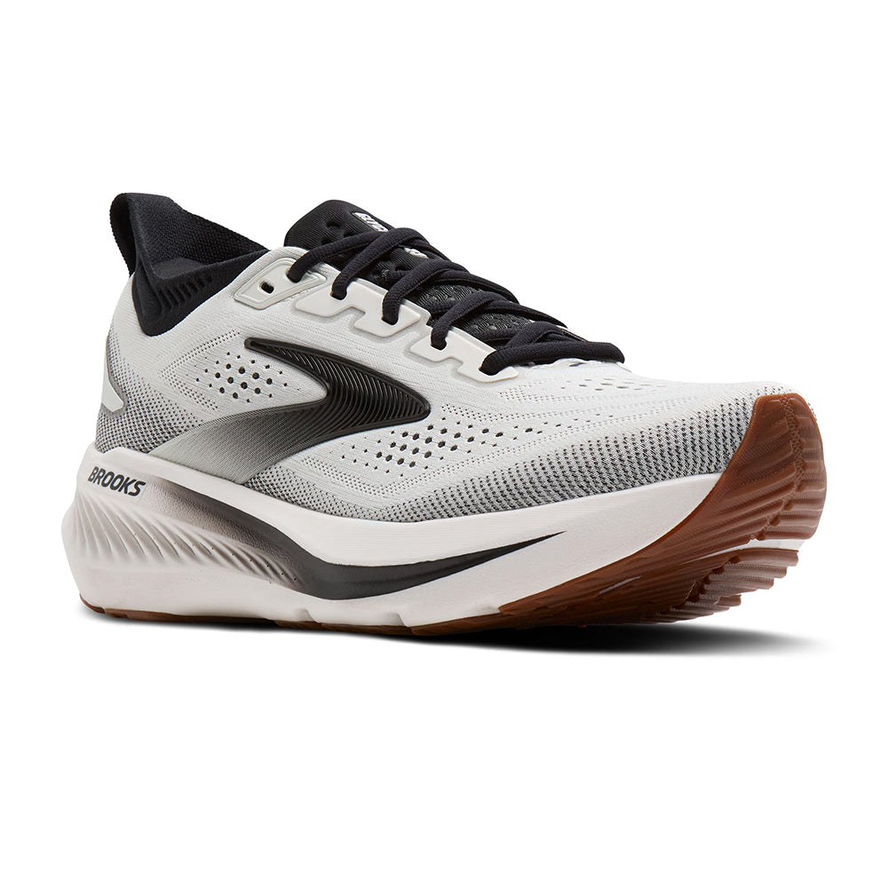  Brooks Glycerin 23 Mens Running Shoe Everyday Shoe White Black Gum
