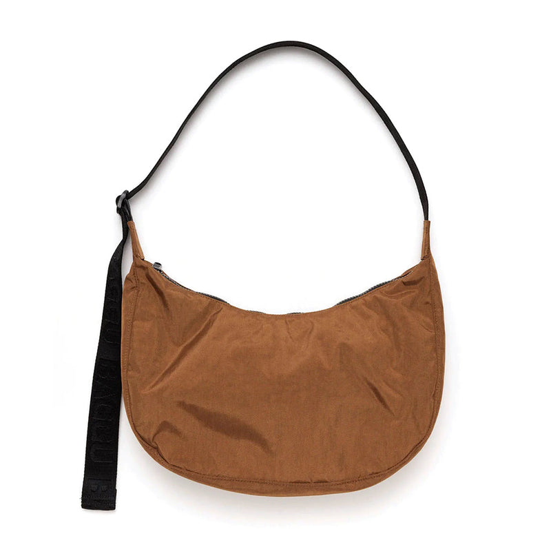 Baggu Medium Nylon Crescent Handbags Brown